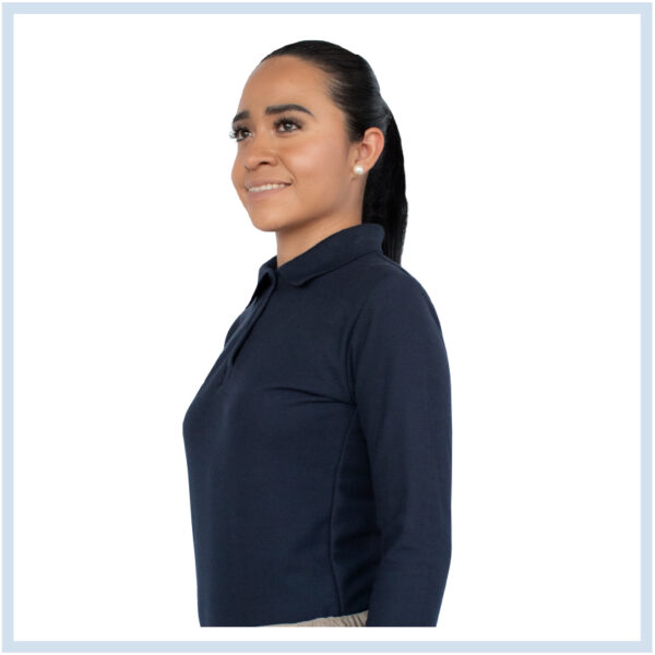 Playera Polo para Mujer Casual Manga Larga