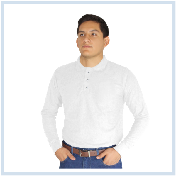 Playera Polo para Hombre Casual Manga Larga